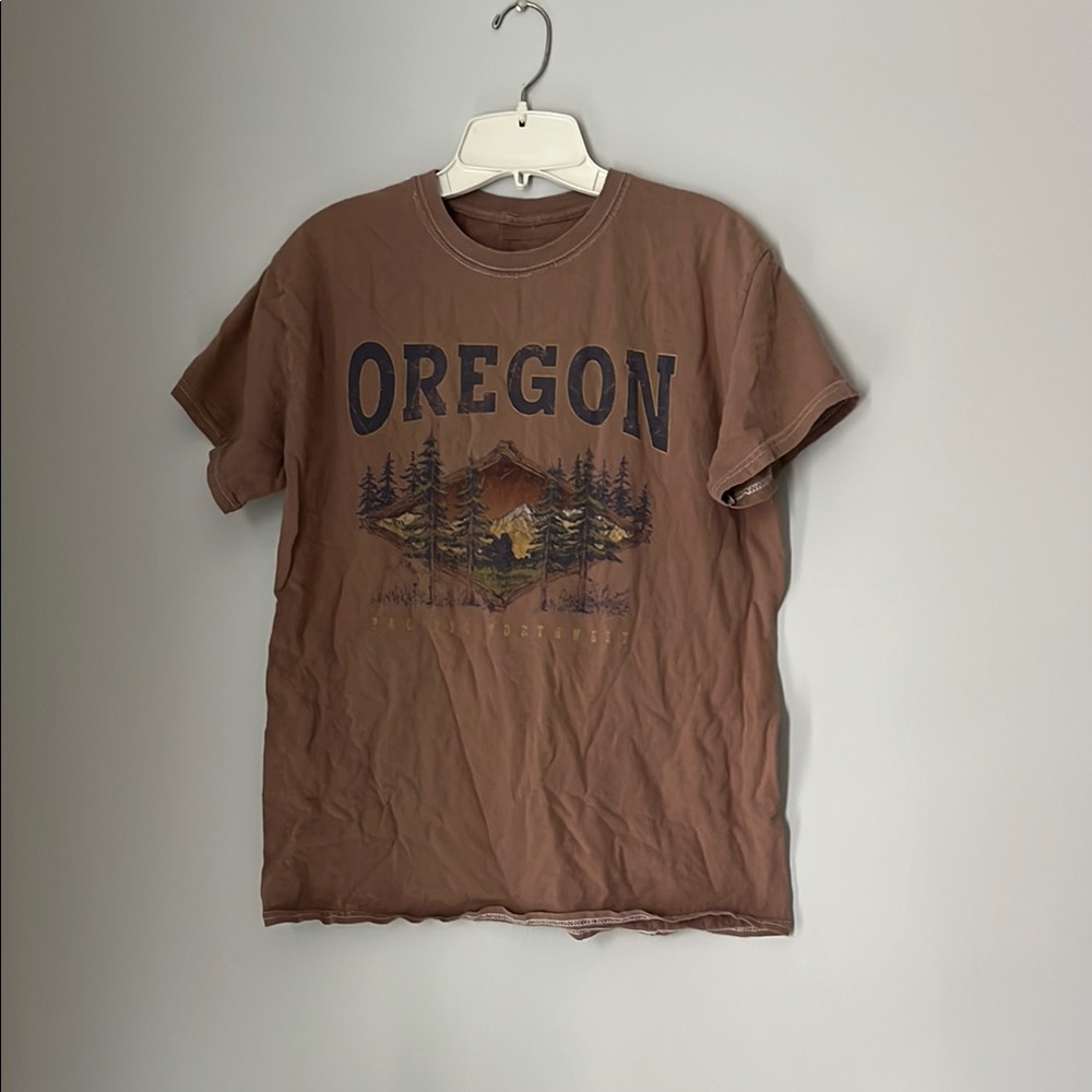 Oregon Graphic Brown T-Shirt